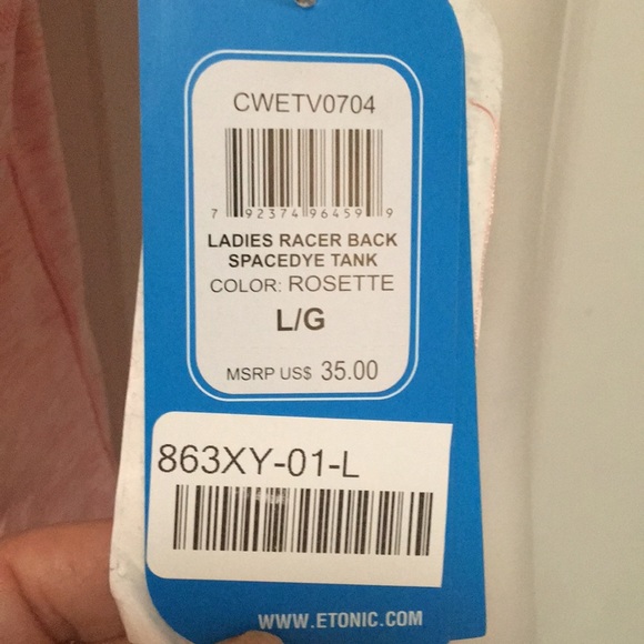 Etonic Racerback Athletic Tank, NWT! - Picture 3 of 5